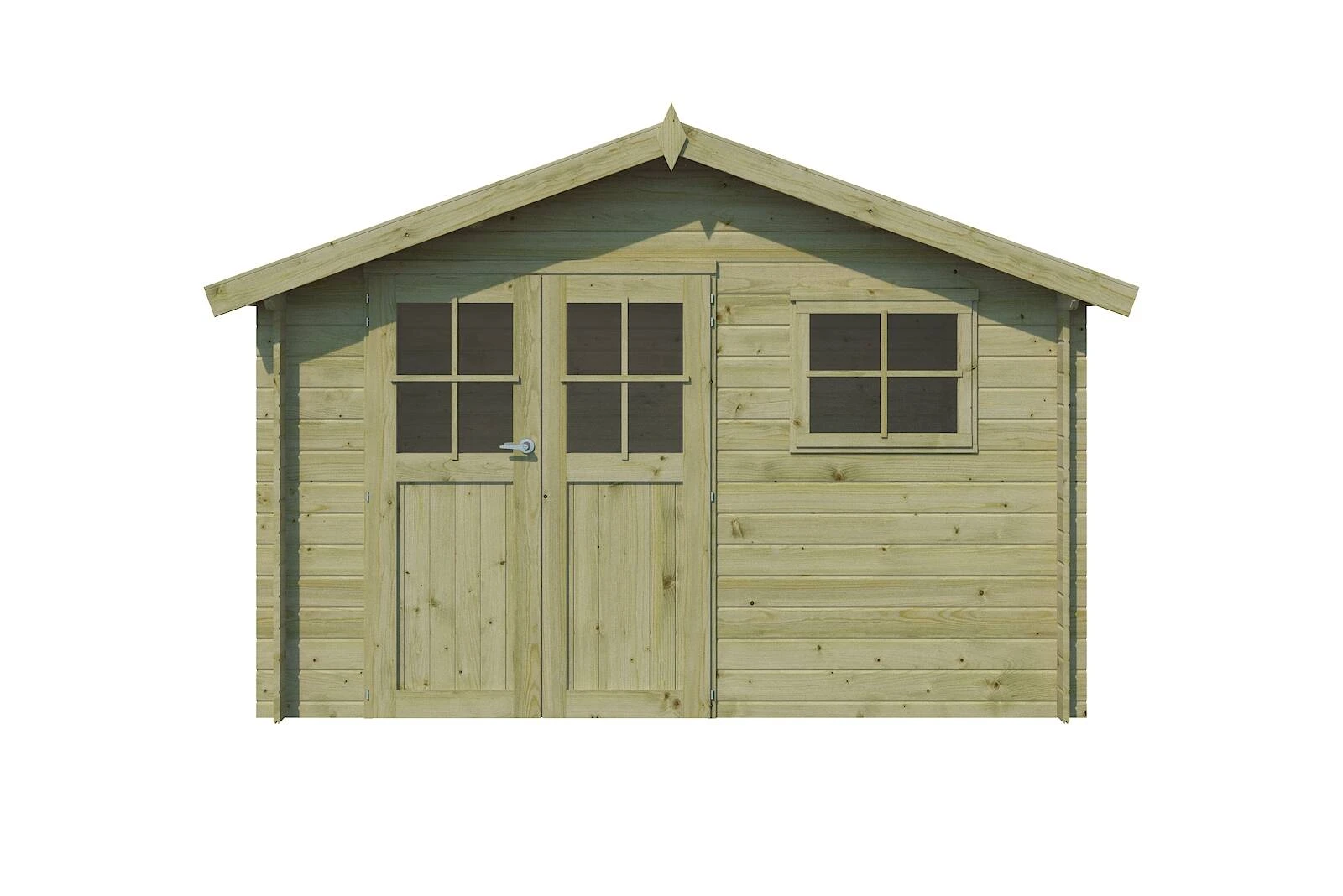 Woodlands Blokhut Oregon Groen Geïmpregneerd 295 x 205 cm - Afbeelding 1